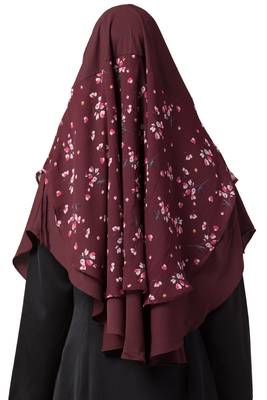 3 Pcs Set : Hijab, Under Hijab Cap & Mask 4
