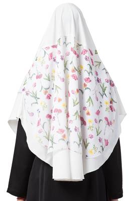 3 Pcs Set : Hijab, Under Hijab Cap & Mask 4