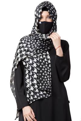 3 Pcs Set : Hijab, Under Hijab Cap & Mask 5