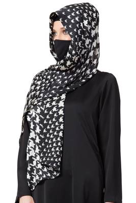 3 Pcs Set : Hijab, Under Hijab Cap & Mask 6