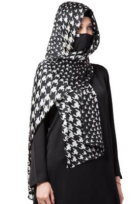 3 Pcs Set : Hijab, Under Hijab Cap & Mask 7
