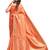 Orange colour cotton silk saree with running blouse