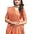 Orange colour cotton silk saree with running blouse