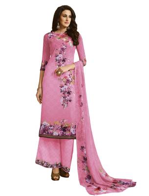 Pink digital print crepe salwar 1