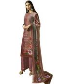Maroon digital print crepe salwar