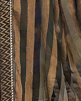 Black printed brasso saree with blouse 3