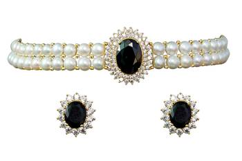 Black pearl chokers 2