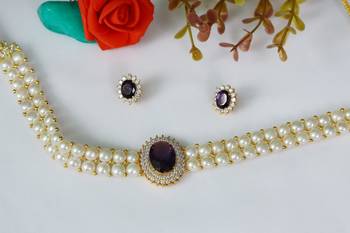 Purple pearl chokers 4