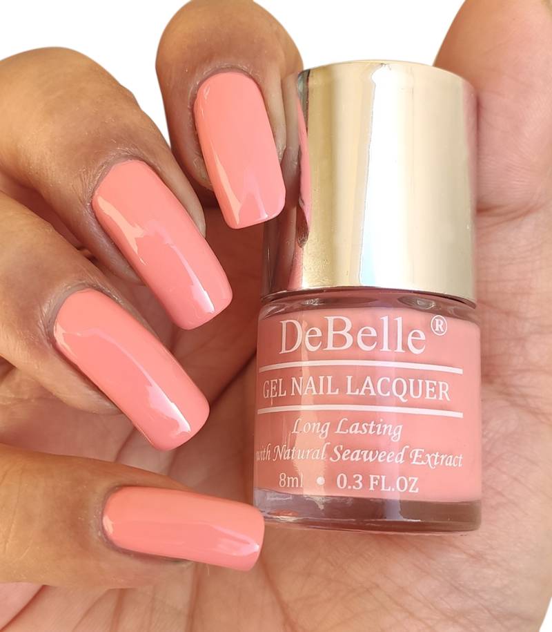 DeBelle Gel Nail Lacquer Apricot Dew (Pale Pink Nail Polish), 8ml DeBelle 3366386