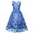 grey plain net kids girl gowns