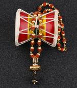 Gold Plated Load Shiva Trishul Locket with Rudraksha Mala for Men and Women