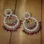 Traditional Gold Plated With Stunning Antique Finish Kundan & Pearl Chandbali Earrings for Women