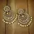 Stunning Antique Finish Ethnic Kundan & Faux Big Pearl Chandbali Earrings for Women