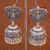 Tribal german silver jhumka earring
