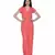 Women's Drape Georgette Party/ Casual Jumpsuit in Peach