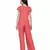 Women's Drape Georgette Party/ Casual Jumpsuit in Peach
