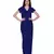 Women's Drape Georgette Party/ Casual Jumpsuit in Dark Blue