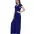 Women's Drape Georgette Party/ Casual Jumpsuit in Dark Blue