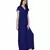 Women's Drape Georgette Party/ Casual Jumpsuit in Dark Blue