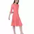 Women's Round Neck Georgette Party/ Casual Dress in Peach