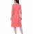 Women's Round Neck Georgette Party/ Casual Dress in Peach