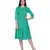 Women's Round Neck Georgette Party/ Casual Dress in Spring Green