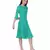 Women's Round Neck Georgette Party/ Casual Dress in Spring Green