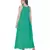 Women's Halter Neck Ruffle Drape Georgette Party/ Evening Gown in Spring Green