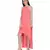 Women's Halter Neck Ruffle Drape Georgette Party/ Evening Gown in Peach