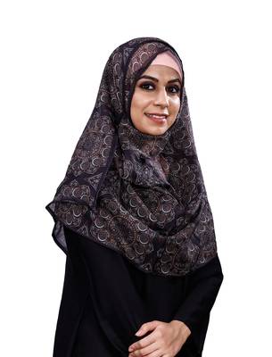 Women's Occasion Wear Printed BSY Magic Fabric Scarf Hijab Dupatta  4