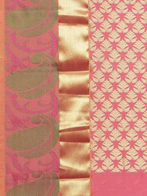 CLASSICATE from the house of The Chennai Silks  Women's Magenta Kanjivaram Silk Saree With Blouse 2