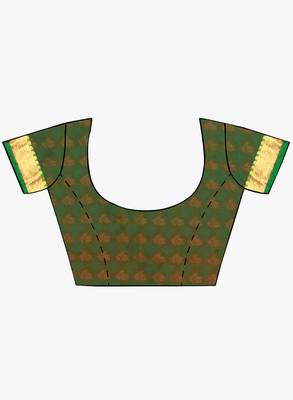 CLASSICATE from the house of The Chennai Silks  Women's Red Kanjivaram Silk Saree With Blouse 5