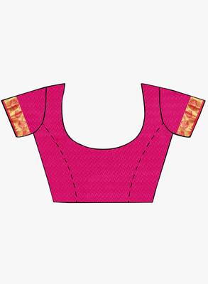CLASSICATE from the house of The Chennai Silks  Women's Red Kanjivaram Silk Saree With Blouse 5