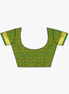 CLASSICATE from the house of The Chennai Silks  Women's Orange Kanjivaram Silk Saree With Blouse 5