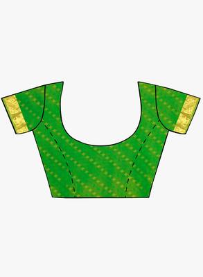 CLASSICATE from the house of The Chennai Silks  Women's Orange Kanjivaram Silk Saree With Blouse 5