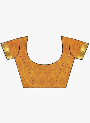 CLASSICATE from the house of The Chennai Silks  Women's Blue Kanjivaram Silk Saree With Blouse 5
