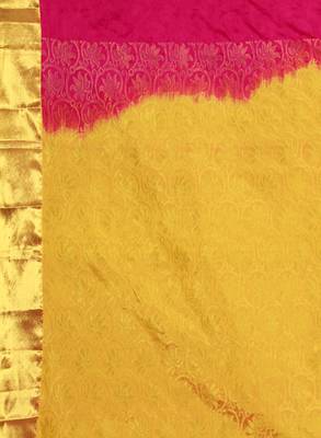 CLASSICATE from the house of The Chennai Silks  Women's Pink Kanjivaram Silk Saree With Blouse 4