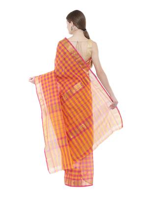 CLASSICATE from the house of The Chennai Silks  Women's Multicolor Chettinad Cotton Saree With Blouse 3