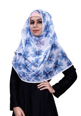 Women's Daily Wear Floral Printed BSY Magic Fabric Scarf Hijab 3