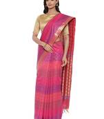 CLASSICATE from the house of The Chennai Silks  Women's Multicolor Silk Cotton Saree With Blouse