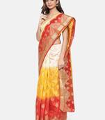 CLASSICATE from the house of The Chennai Silks  Women's Multicolor Dupion Saree With Blouse