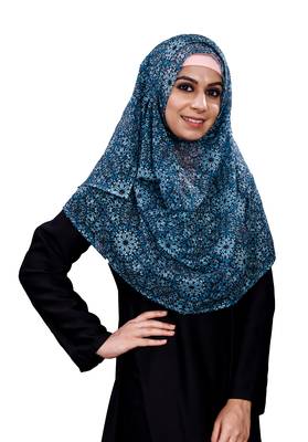 Women's Floral Printed BSY Magic Scarf Hijab Dupatta 3
