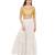 Women's Gold Silk Blend Readymade Free Size Saree Blouse