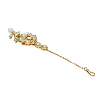 White Kundan Maang Tikka 4