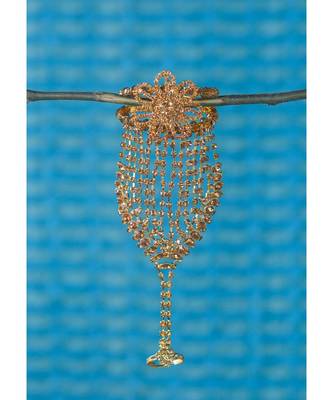 Bewitching Gold Plated Square Shape Diamond  Phool (Pocha)For Women & Girls 3