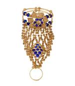 Bewitching Gold Plated Square Shape Diamond  Phool (Pocha)For Women & Girls