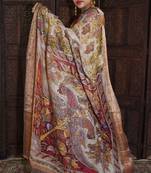 Unitex Fashion Premium Quality Grey Linen Digital kalamkari printed saree?