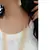 White Alloy 5 Line Pearl Beaded Necklace Imitation
