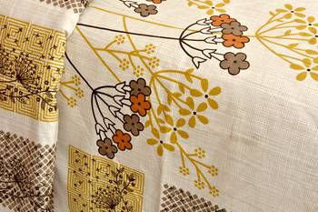 Cotton Premium Double Bed King Size Floral Design Bedsheet (100 In x 108 In) with 2 pillow cover - Yellow and Orange 2