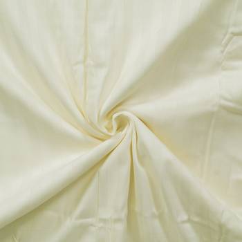TC Premium Luxury Cotton Satin Striped Double Bed King Size Bedsheet (100 In x 108 In) with 2 pillow cover - Off White 4